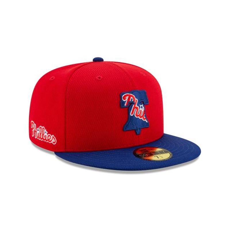 MLB Philadelphia Phillies Batting Practice 59Fifty Fitted (WCL4779) - Red New Era Caps